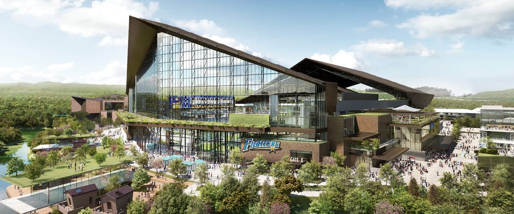 Hokkaido Nippon-Ham Fighters Baseball Club Reveals HKS-Designed Renderings of New Ballpark
